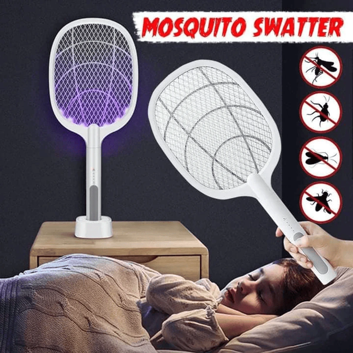 Electric Mosquito Killer FLY Swatter Rechargeable