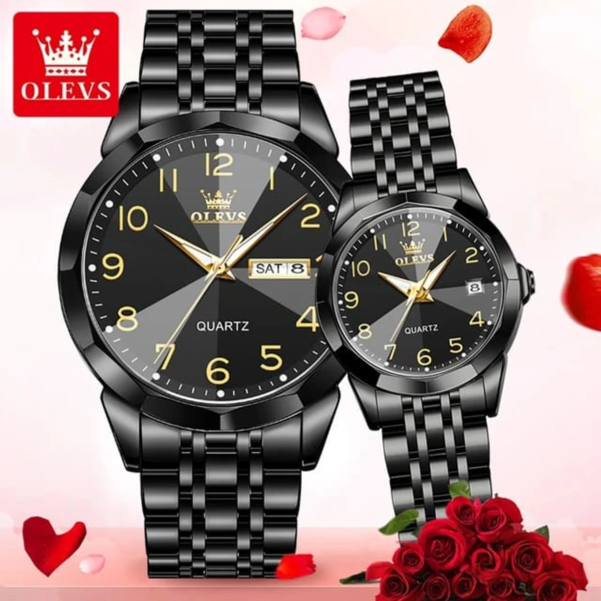 OLEVS 9931 Luxury Top Brand Couple combo