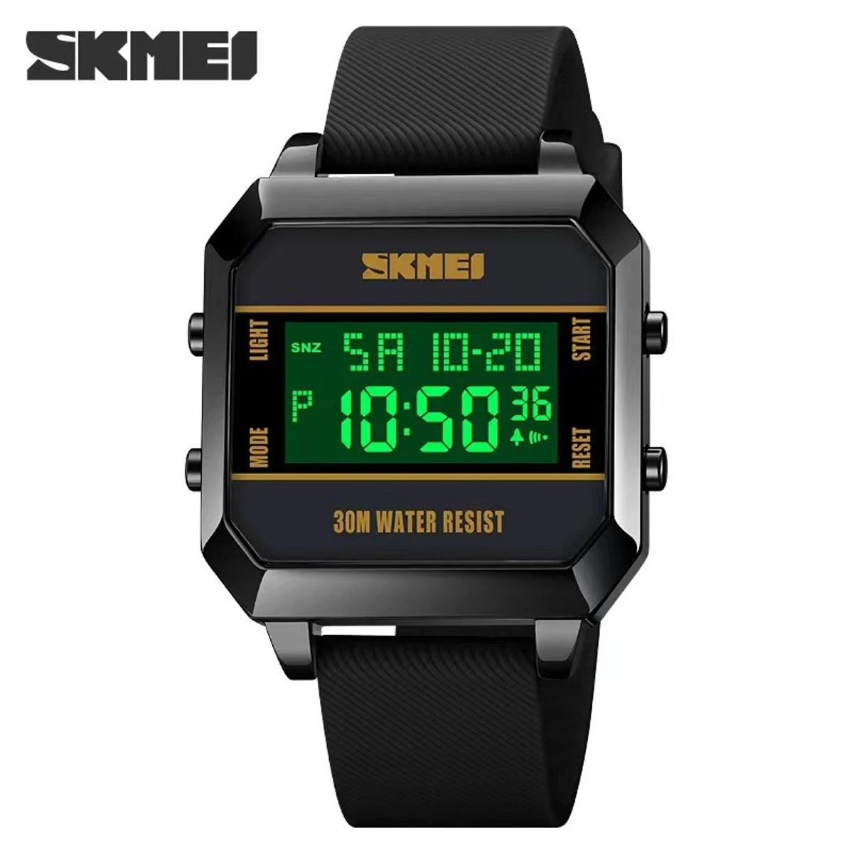 SKMEI 1848 3Bar Waterproof LED Light Electronic Countdown Wristwatch For Mens Sport Watches